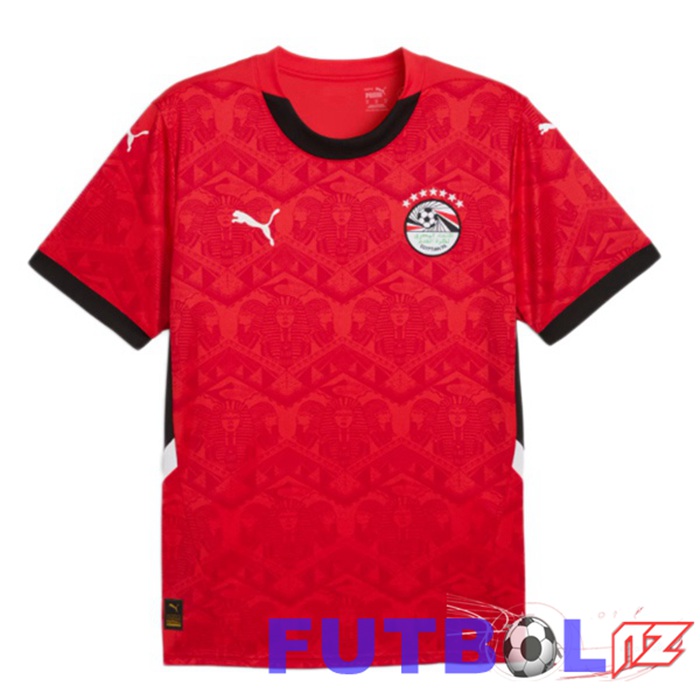 Camisetas De Futbol Equipe De Egipto Primera Rojo 2024/2025 Camisetas De Futbol Equipe De Egipto Primera Rojo 2024/2025