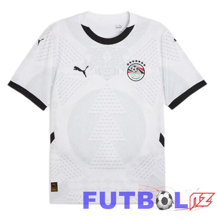 Camisetas De Futbol Equipe De Egipto Segunda Blanco 2024/2025 Camisetas De Futbol Equipe De Egipto Segunda Blanco 2024/2025