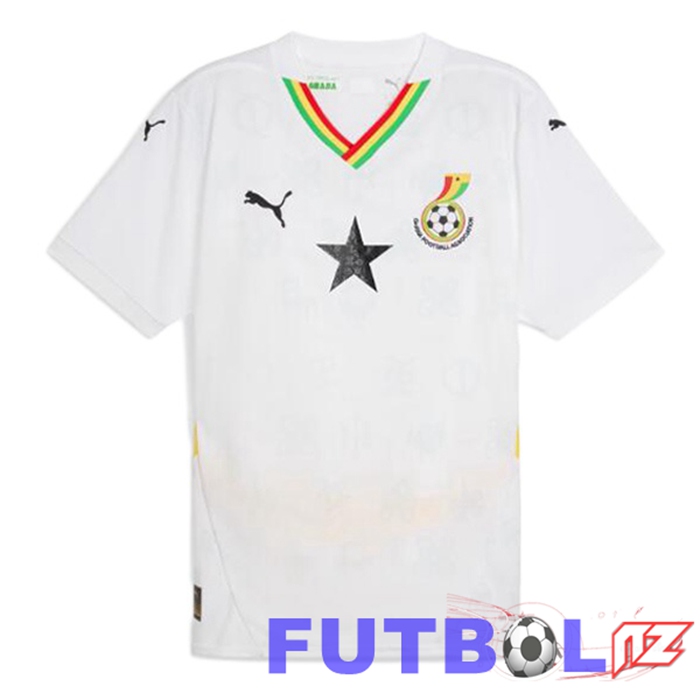 Camisetas De Futbol Equipe De Ghana Primera Blanco 2024/2025