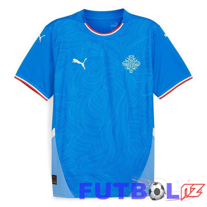 Camiseta Nacional Islandia Primera Azul 2024/2025 Camiseta Nacional Islandia Primera Azul 2024/2025