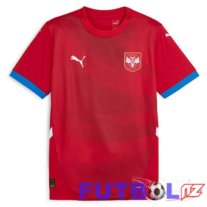 Camiseta Nacional Serbia Primera Rojo 2024/2025