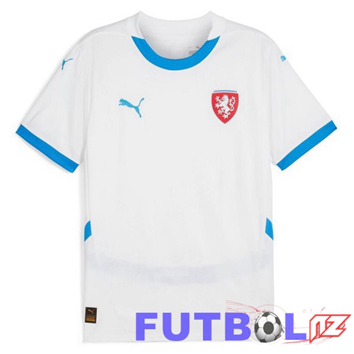 Camiseta Nacional Chequia Segunda Blanco 2024/2025 Camiseta Nacional Chequia Segunda Blanco 2024/2025