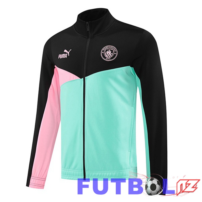 Chaquetas Futbol Manchester City Rosa Verde 2024/2025