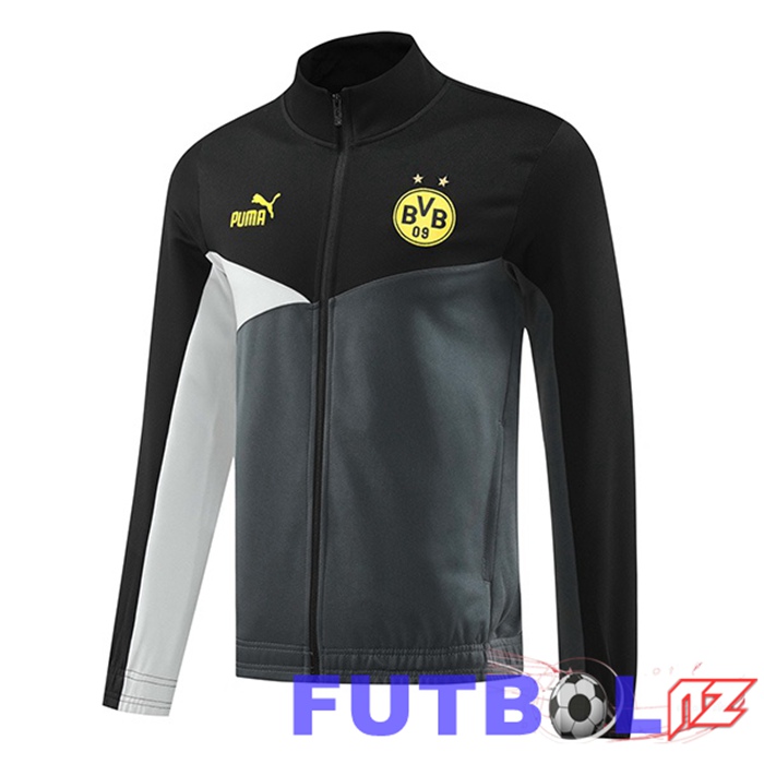 Chaquetas Futbol Dortmund BVB Negro Gris 2024/2025