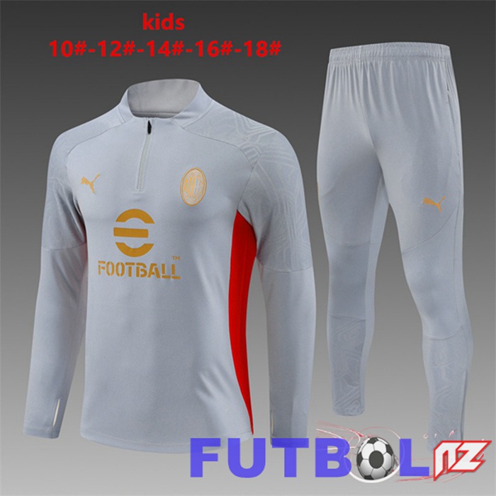 Chandal Equipos De Futbol AC Milan Ninos Gris 2024/2025