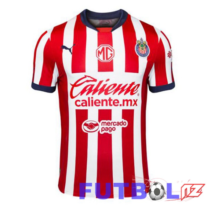 Camisetas De Futbol CD Guadalajara Primera Rojo Blanco 2024/2025