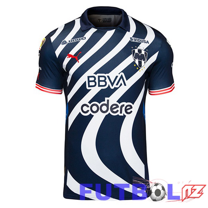 Camisetas De Futbol CF Monterrey Cup Azul Blanco 2024/2025