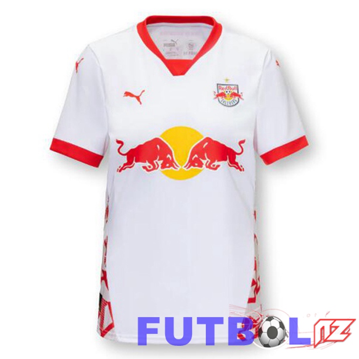 Camisetas De Futbol FC Red Bull Salzburg Primera Blanco 2024/2025 Camisetas De Futbol FC Red Bull Salzburg Primera Blanco 2024/2025