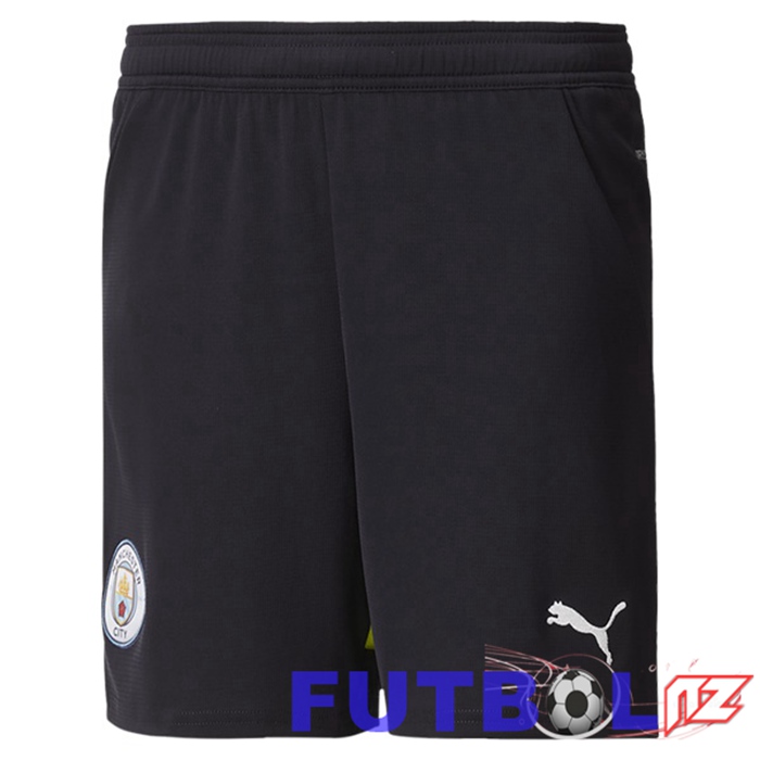 Cortos de Futbol Manchester City Segunda Negro 2024/2025