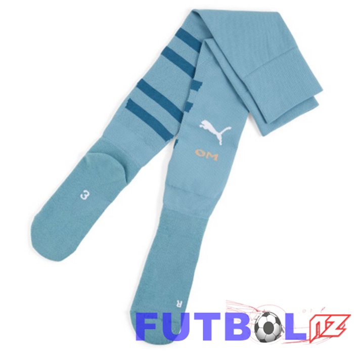 Calcetines De Futbol Marsella OM Segunda Azul 2024/2025