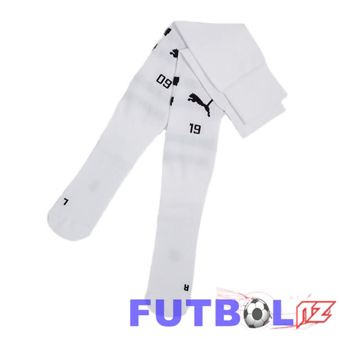 Calcetines De Futbol Dortmund BVB Segunda Blanco 2024/2025 Calcetines De Futbol Dortmund BVB Segunda Blanco 2024/2025