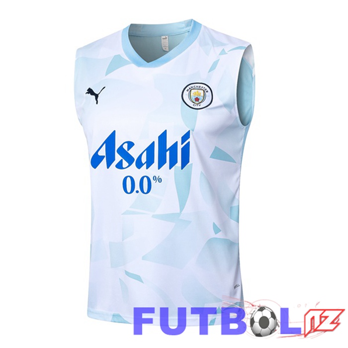 Chalecos Futbol Manchester City Azul Blanco 2024/2025