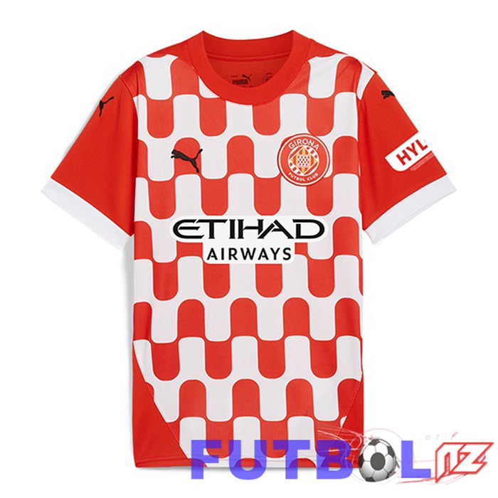 Camisetas De Futbol Girona Primera Rojo Blanco 2024/2025
