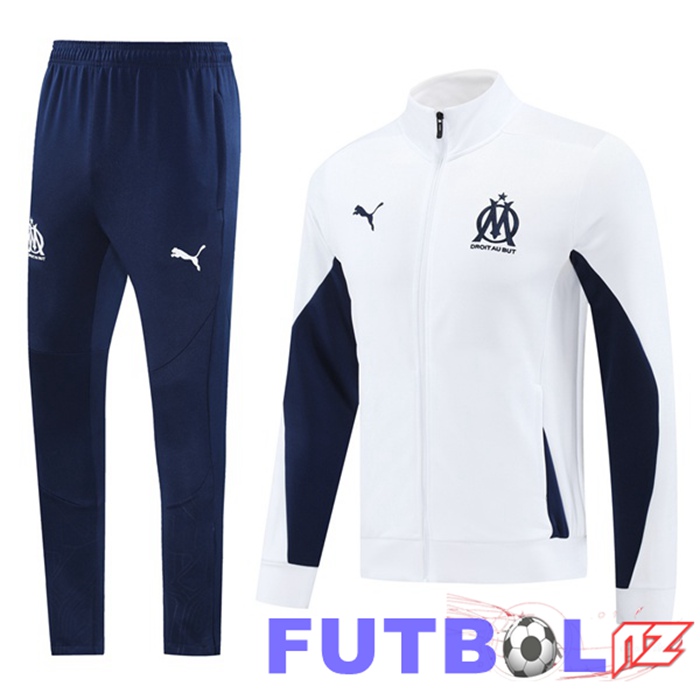 Chandal Equipos De Futbol - Chaqueta Marsella OM Blanco 2025/2026