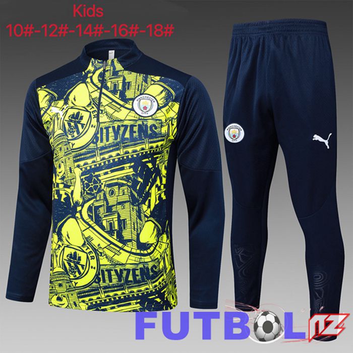 Chandal Equipos De Futbol Manchester City Ninos Verde Azul Real 2025/2026