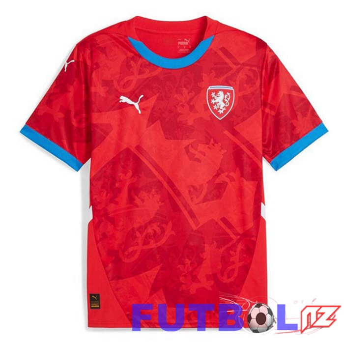 Camiseta Nacional Chequia Primera Rojo UEFA Euro 2024