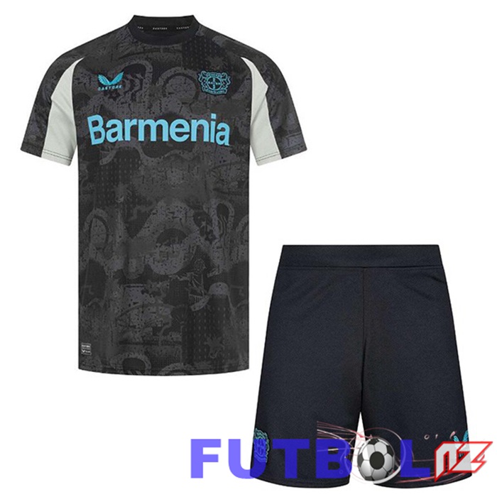 Camisetas De Futbol Bayer 04 Leverkusen Ninos Tercera Negro 2024/2025