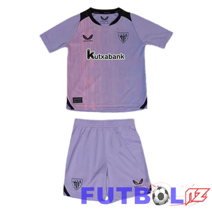 Camisetas De Futbol Athletic Club Ninos Tercera Púrpura 2024/2025