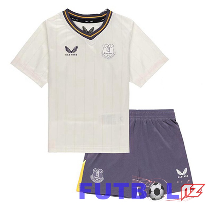Camisetas De Futbol Everton Ninos Tercera Blanco 2024/2025