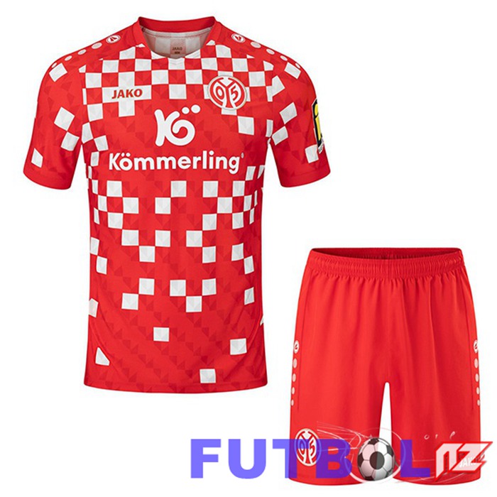 Camisetas De Futbol FSV Mainz 05 Ninos Primera Rojo 2024/2025