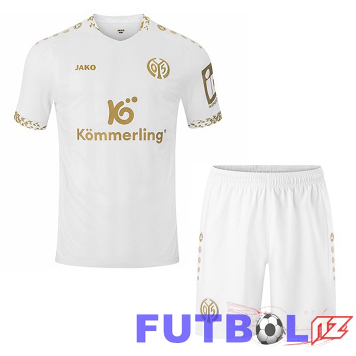 Camisetas De Futbol FSV Mainz 05 Ninos Tercera Blanco 2024/2025