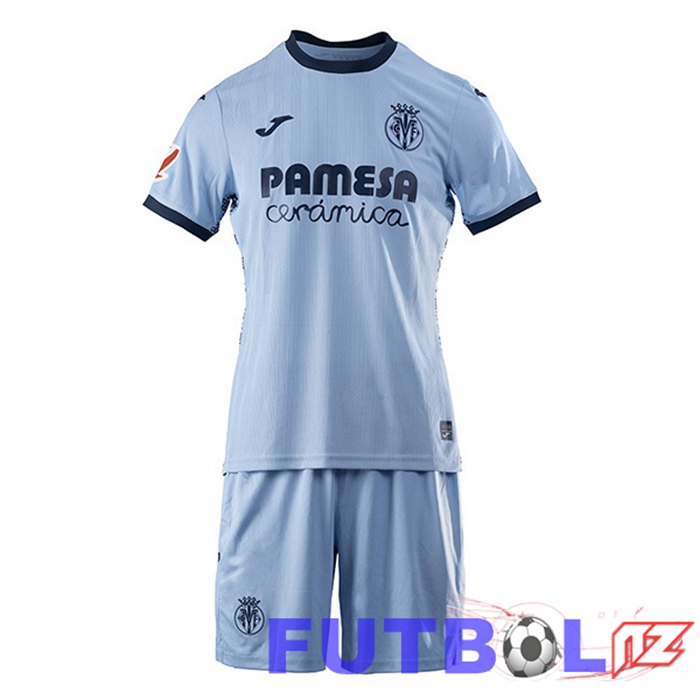 Camisetas De Futbol Villarreal Ninos Segunda Azul 2024/2025
