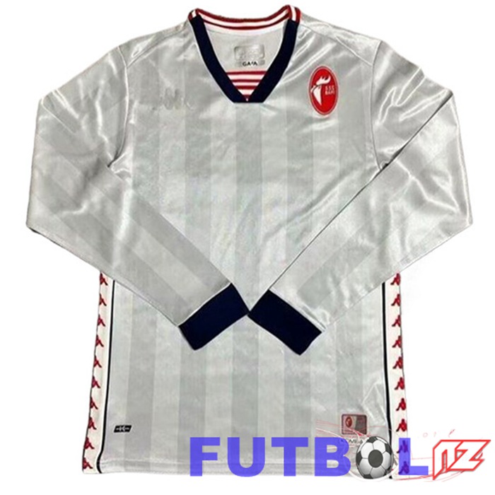 Camisetas De Futbol SSC Bari Edición Especial Manga Larga Gris 2024/2025