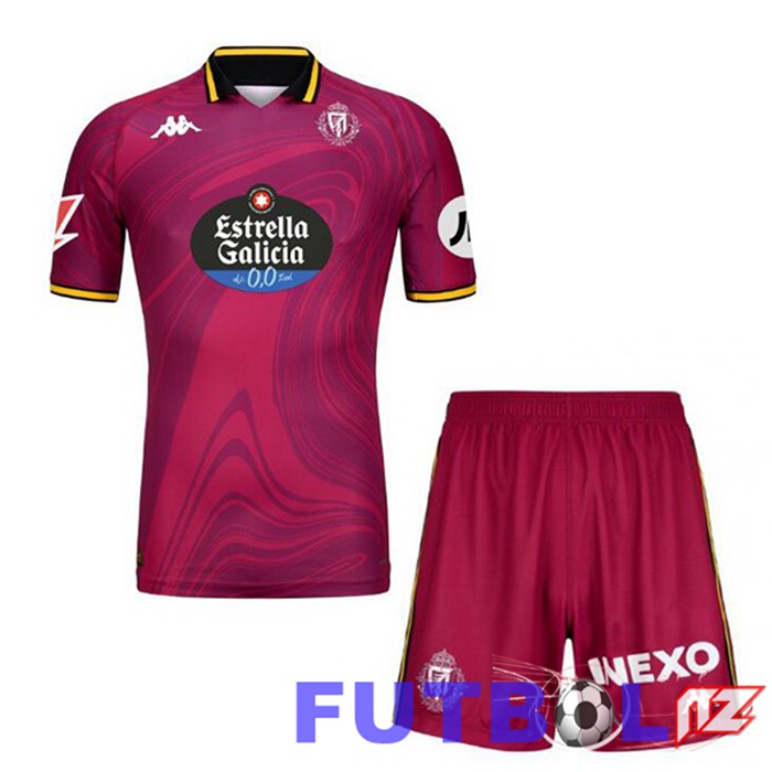 Camisetas De Futbol Real Valladolid Ninos Tercera Rojo 2024/2025