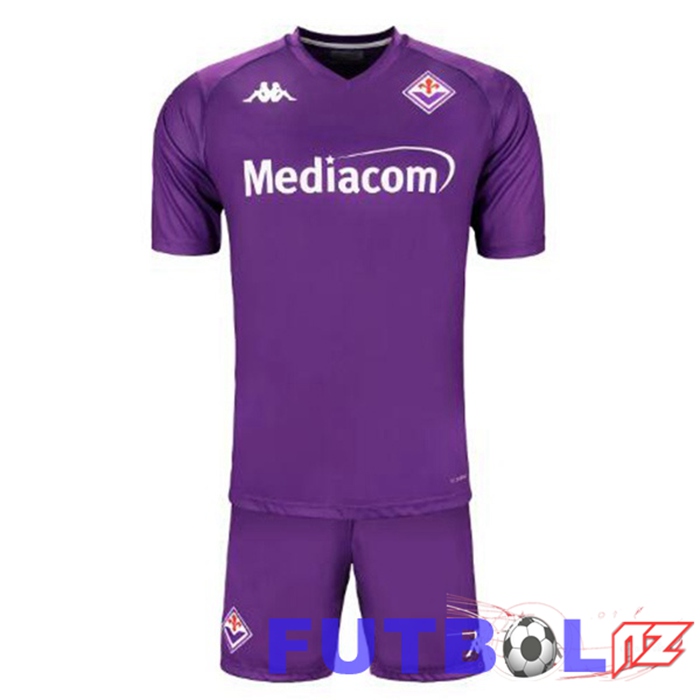 Camisetas De Futbol ACF Fiorentina Ninos Primera Púrpura 2024/2025