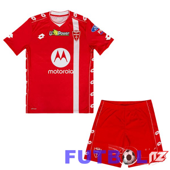 Camisetas De Futbol AC Monza Ninos Primera Rojo 2024/2025
