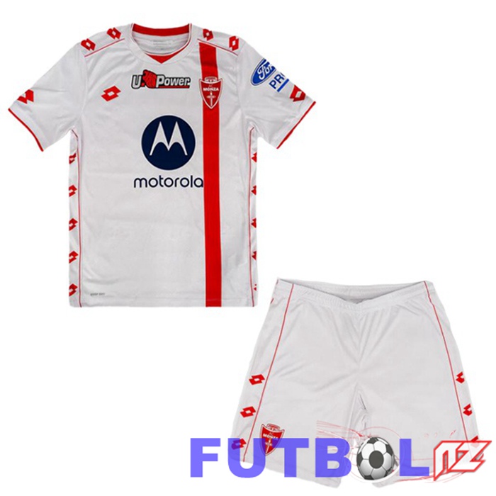 Camisetas De Futbol AC Monza Ninos Segunda Blanco 2024/2025