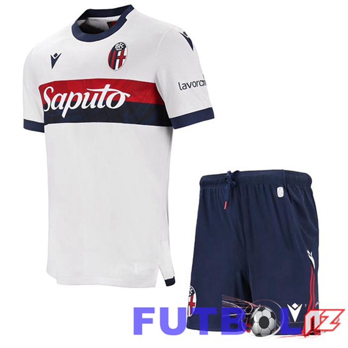 Camisetas De Futbol Bolonia Ninos Segunda Blanco 2024/2025
