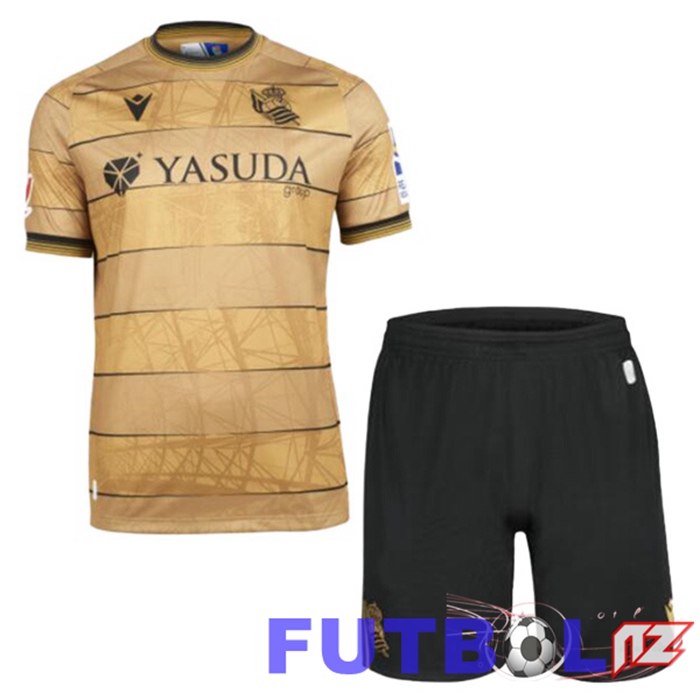 Camisetas De Futbol Real Sociedad Ninos Segunda Amarillo 2024/2025