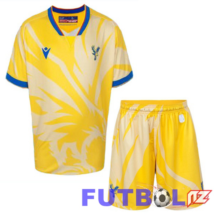 Camisetas De Futbol Crystal Palace Ninos Segunda Amarillo 2024/2025