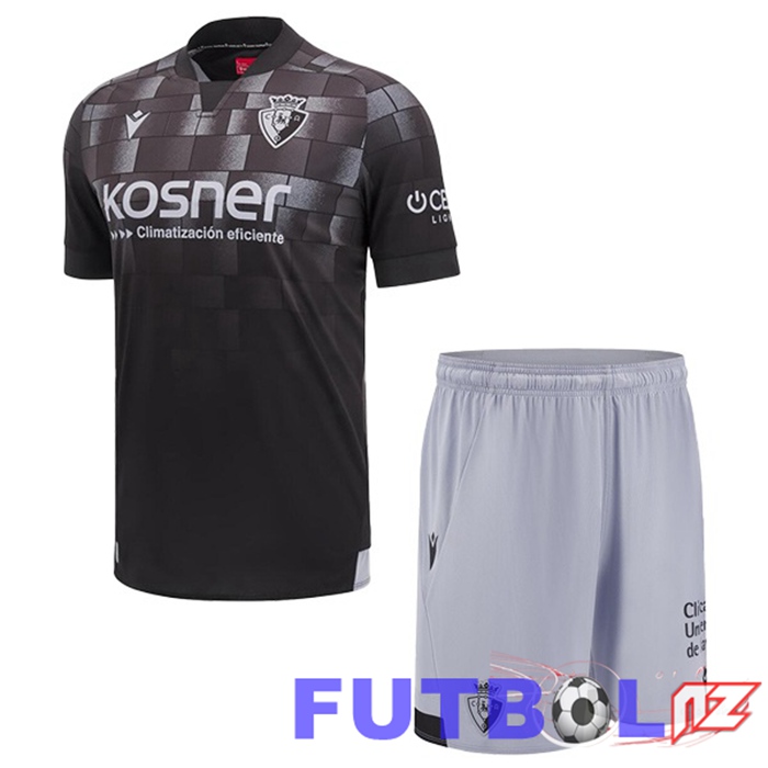 Camisetas De Futbol CA Osasuna Ninos Tercera Negro 2024/2025