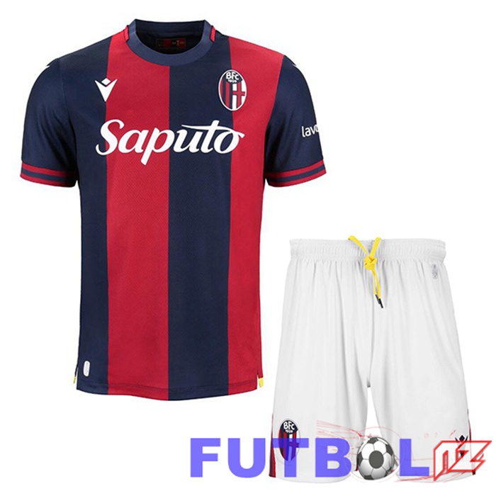 Camisetas De Futbol Bolonia Ninos Primera Azul Rojo 2024/2025