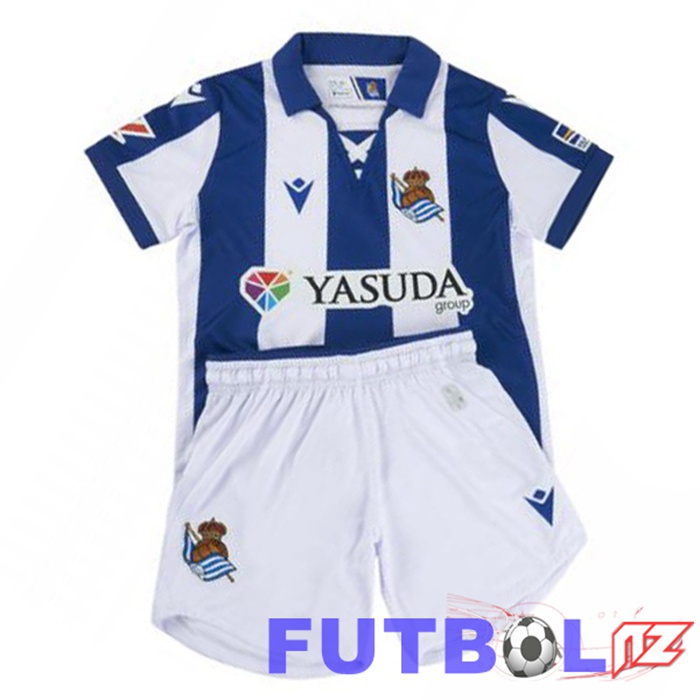 Camisetas De Futbol Real Sociedad Ninos Primera Azul 2024/2025