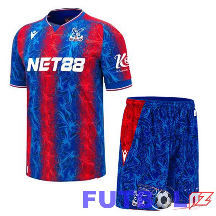 Camisetas De Futbol Crystal Palace Ninos Primera Rojo Azul 2024/2025