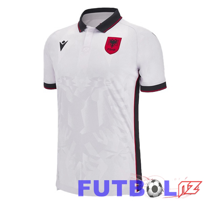 Camiseta Nacional Albania Segunda Blanco 2023/2024