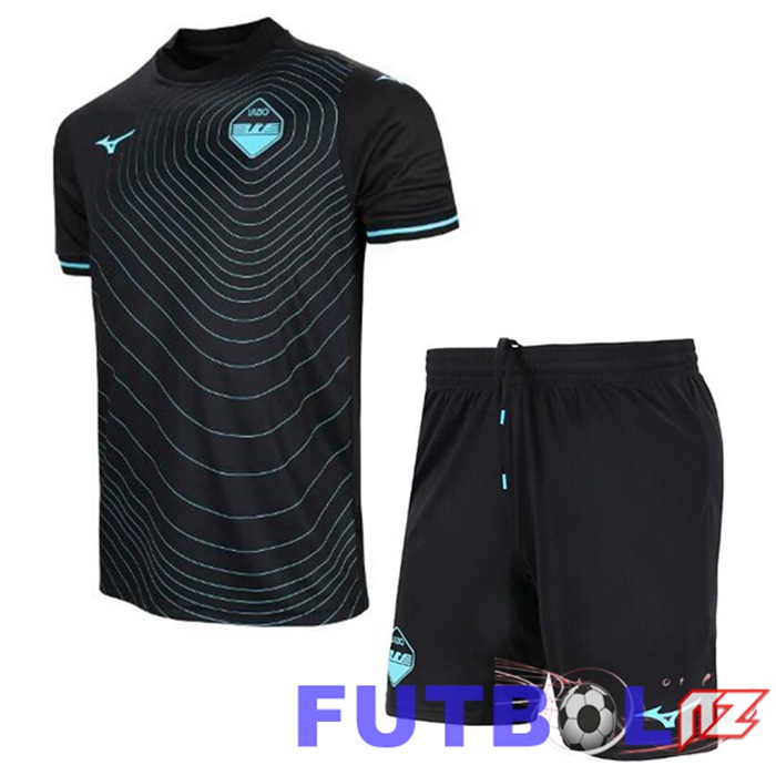 Camisetas De Futbol SS Lazio Ninos Segunda Negro 2024/2025