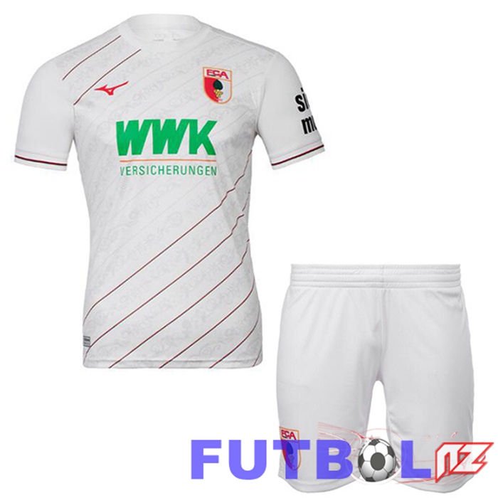 Camisetas De Futbol FC Augsburg Ninos Primera Blanco 2024/2025