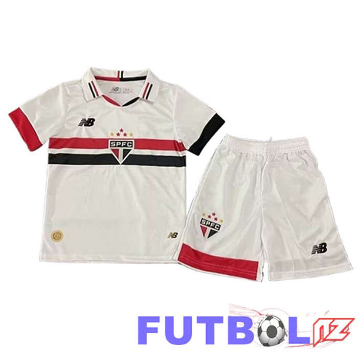 Camisetas De Futbol Sao Paulo FC Ninos Primera 2024/2025