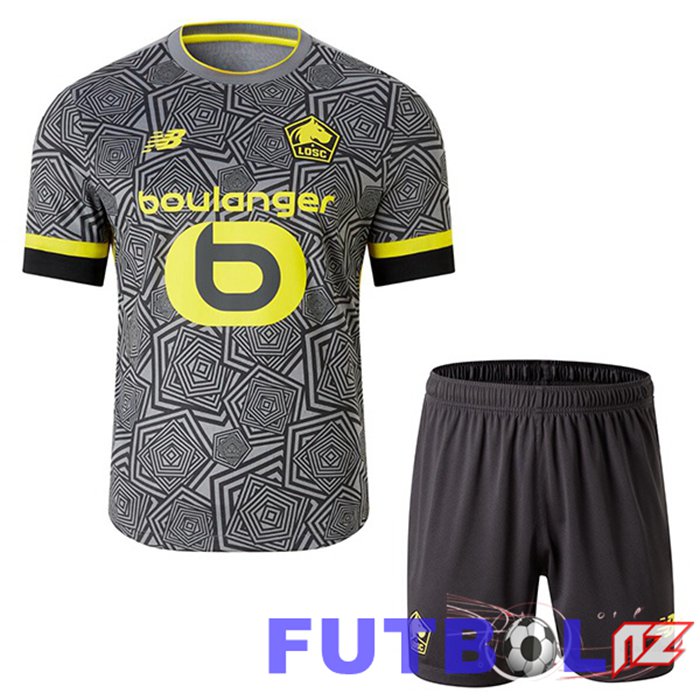 Camisetas De Futbol Lille OSC Ninos Tercera Gris 2024/2025