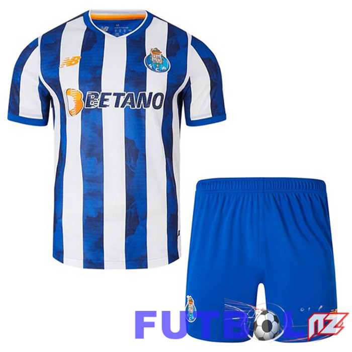Camisetas De Futbol FC Porto Ninos Primera Azul Blanco 2024/2025
