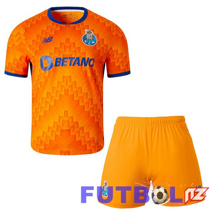 Camisetas De Futbol FC Porto Ninos Segunda Naranja 2024/2025