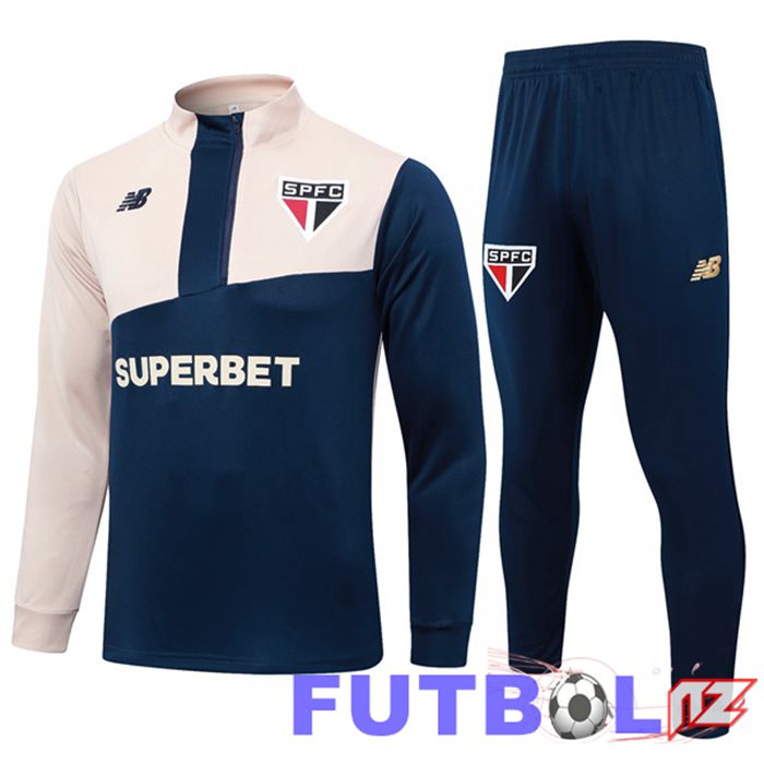 Chandal Equipos De Futbol Sao Paulo FC Azul Real Amarillo 2024/2025