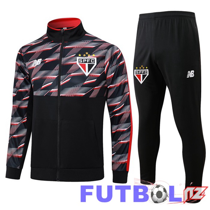 Chandal Equipos De Futbol - Chaqueta Sao Paulo FC Negro 2024/2025