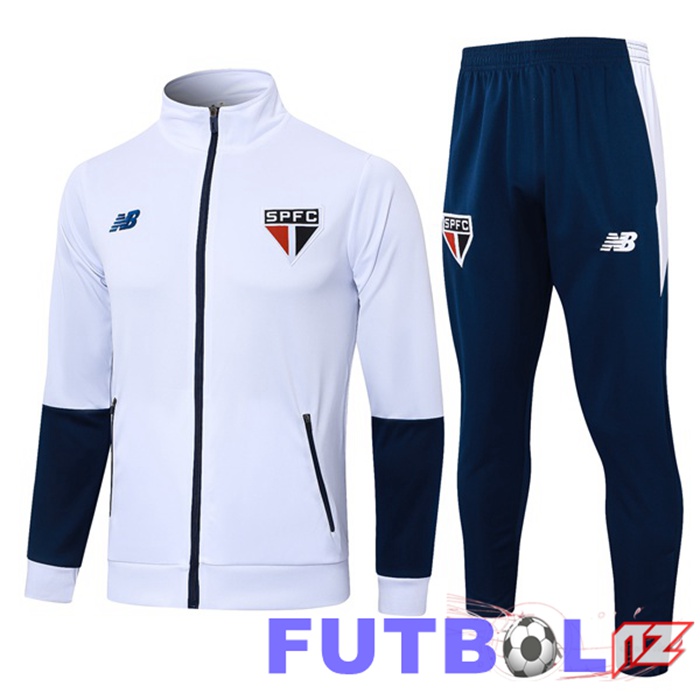Chandal Equipos De Futbol - Chaqueta Sao Paulo FC Blanco 2024/2025