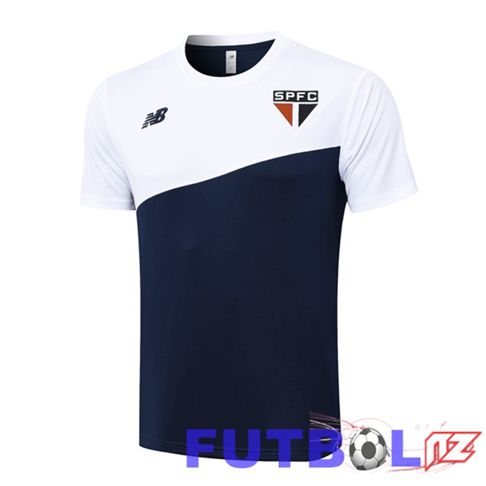 Camiseta Entrenamiento Sao Paulo FC Blanco Azul Real 2024/2025