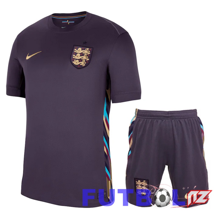 Camisetas De Futbol Inglaterra Segunda + Cortos UEFA Euro 2024